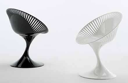 Crno bijele stolice Casprini