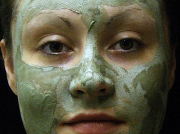 Maske od zelene gline