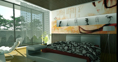 Moderna kineska spavaca soba